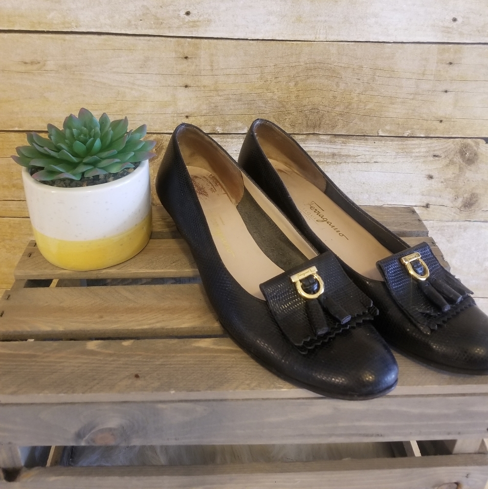 🌟 Vintage Leather Salvatore Ferragamo Women's Shoes